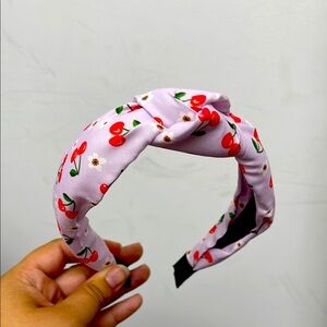 Cherry Print Headband
